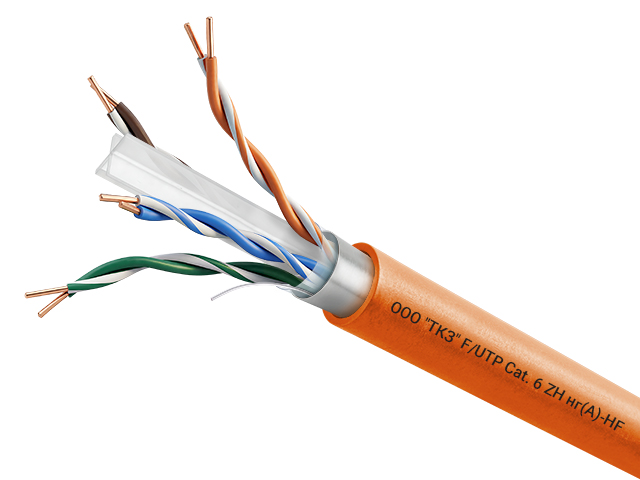 Витая пара F/UTP Cat 6 ZH нг(A)-HF 4х2х0,57 305м