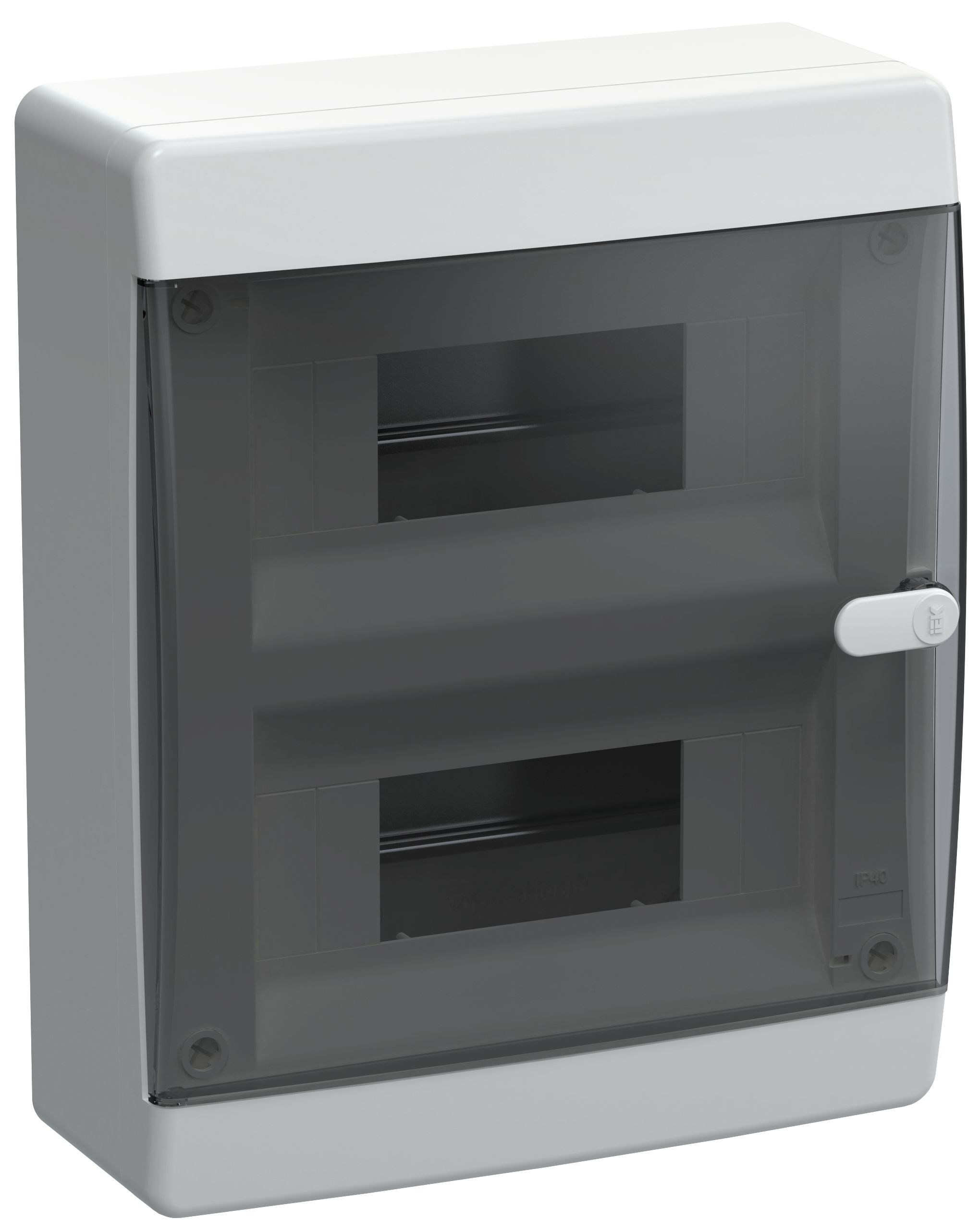 Compact Корпус пластиковый ЩРН-П-18 IP41 черная прозрачная дверь UNION