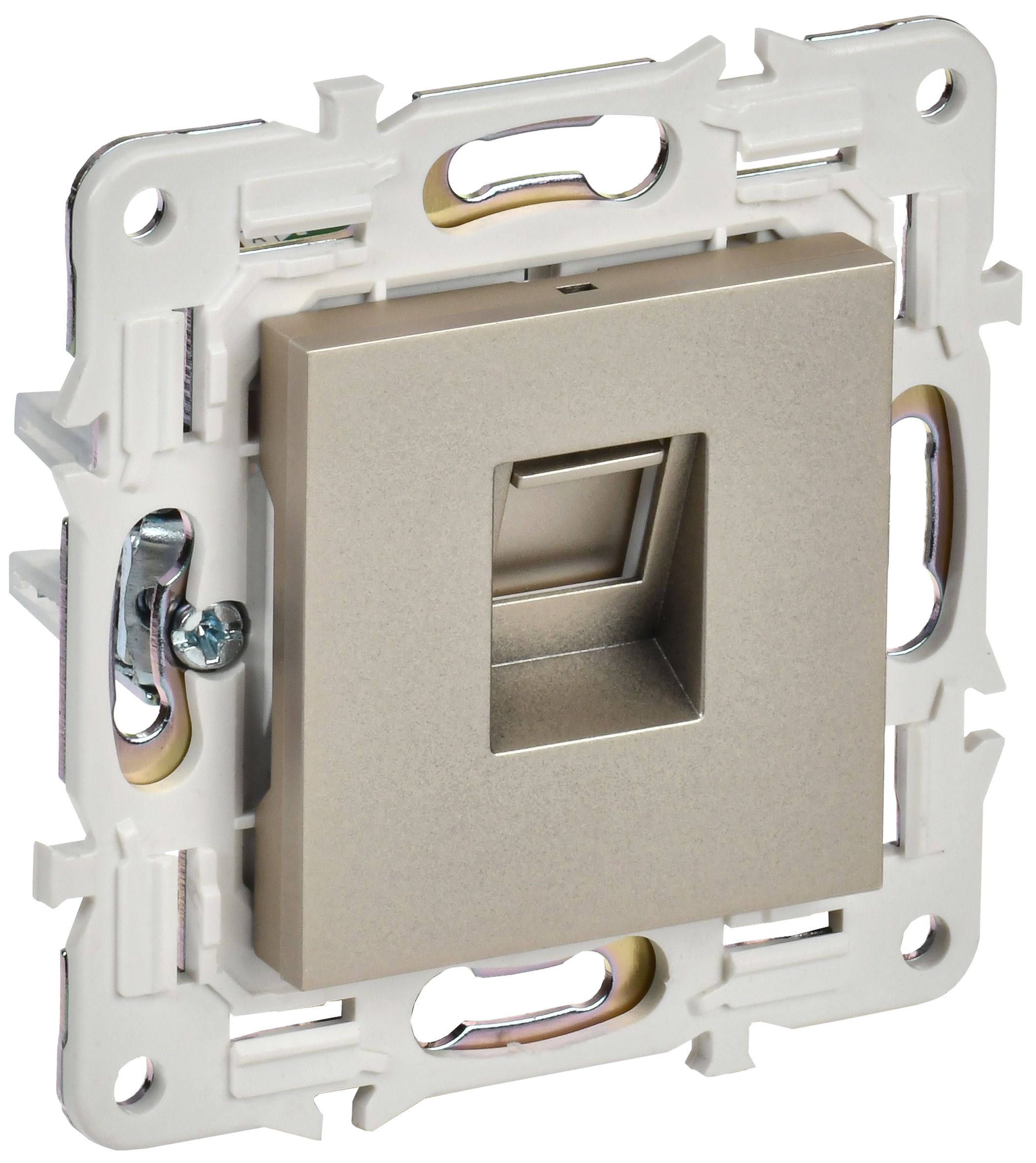 SKANDY Розетка компьютерная RJ45 кат.5E SK-K01Sh шампань