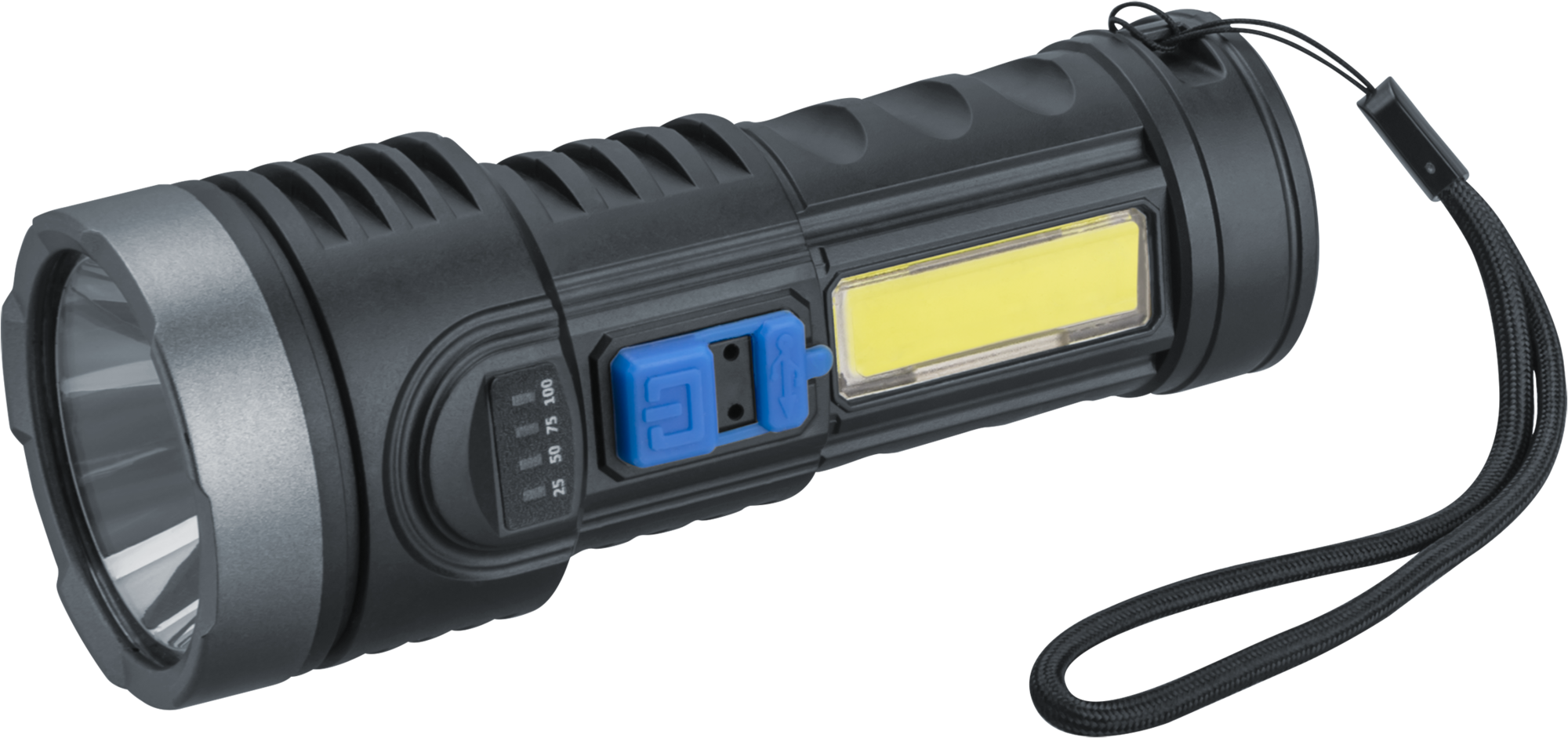 Фонарь светодиодный NPT-CP28-ACCU для работы 1 LED, 1В + 1 СОВ, 3Вт