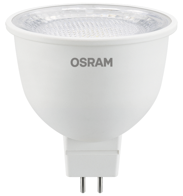 Лампа светодиодная LED 7Вт GU5.3 6500К 700Лм CRI95 спот 170-250В (замена 75Вт) OSRAM прозрачный рассеиватель