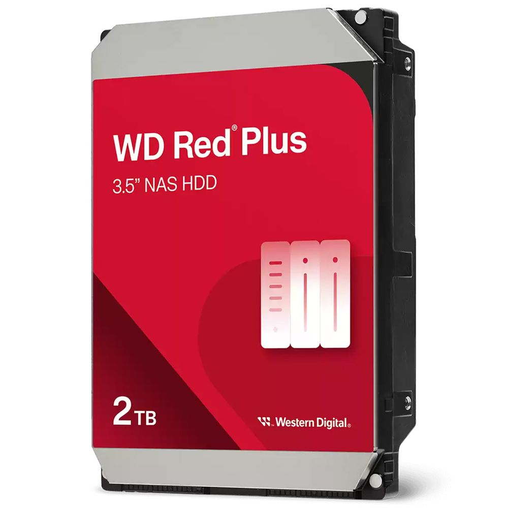 Жесткий диск 3.5'' 2 ТБ Red Plus, SATAIII, 5400 об/мин, 64 МБ