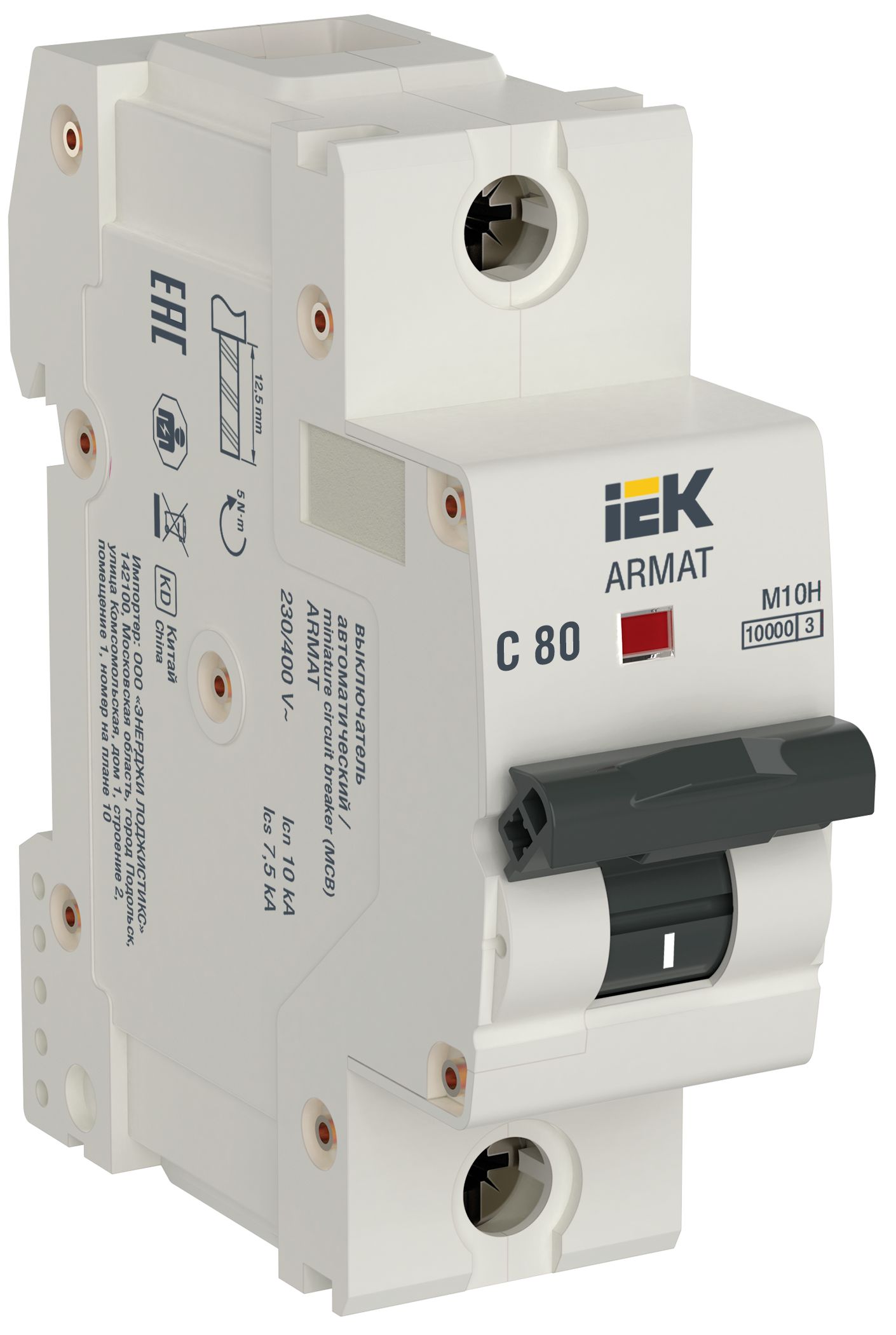 ARMAT Автоматический выключатель M10H 1P C 80A