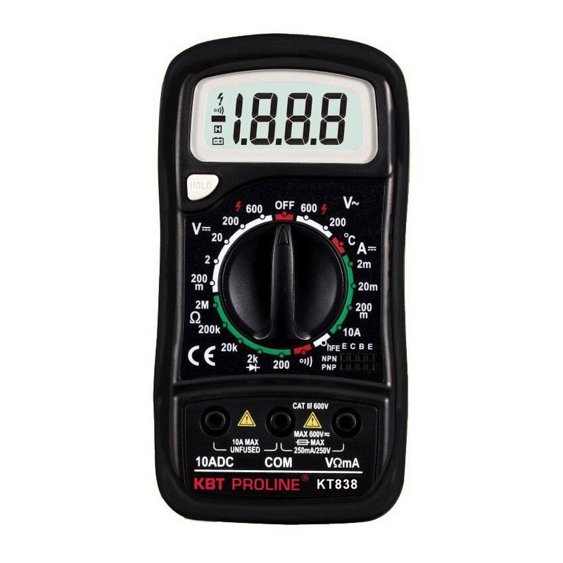 Мультиметр цифровой KT 838 серия PROLINE