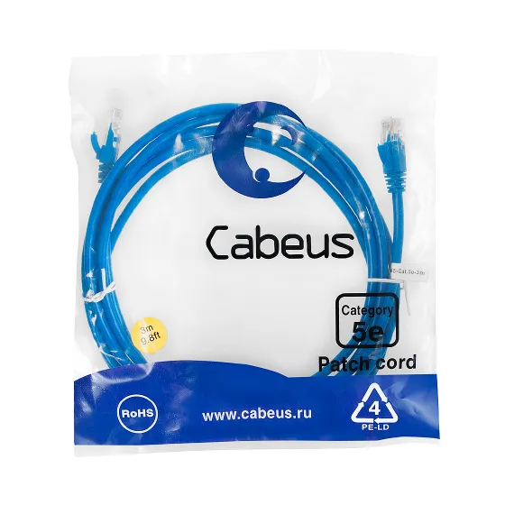 PC-UTP-RJ45-CAT.5E-3M Cabeus
