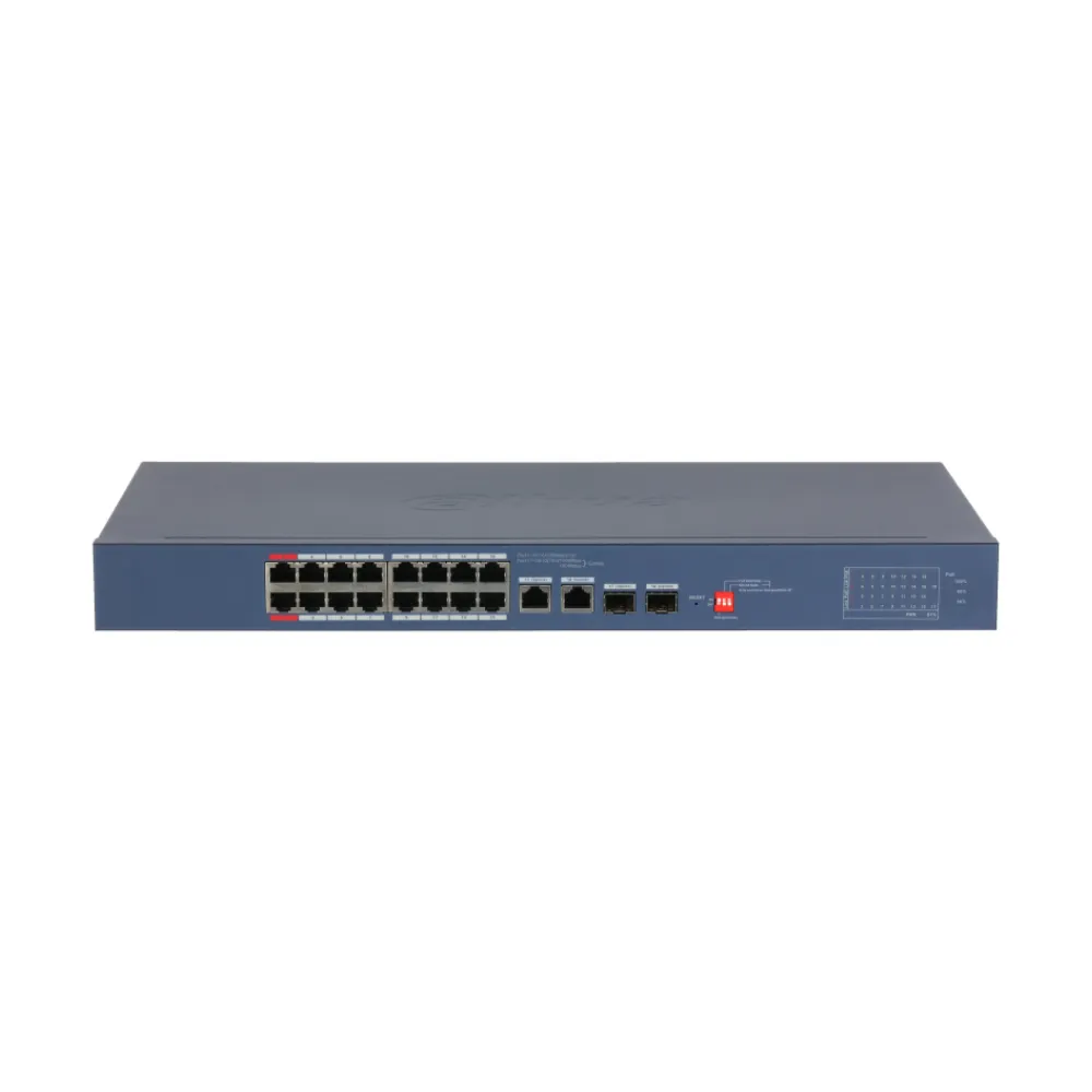 16-портовый PoE коммутатор Dahua DH-CS4218-16ET-135-V2 с функцией облачного управления