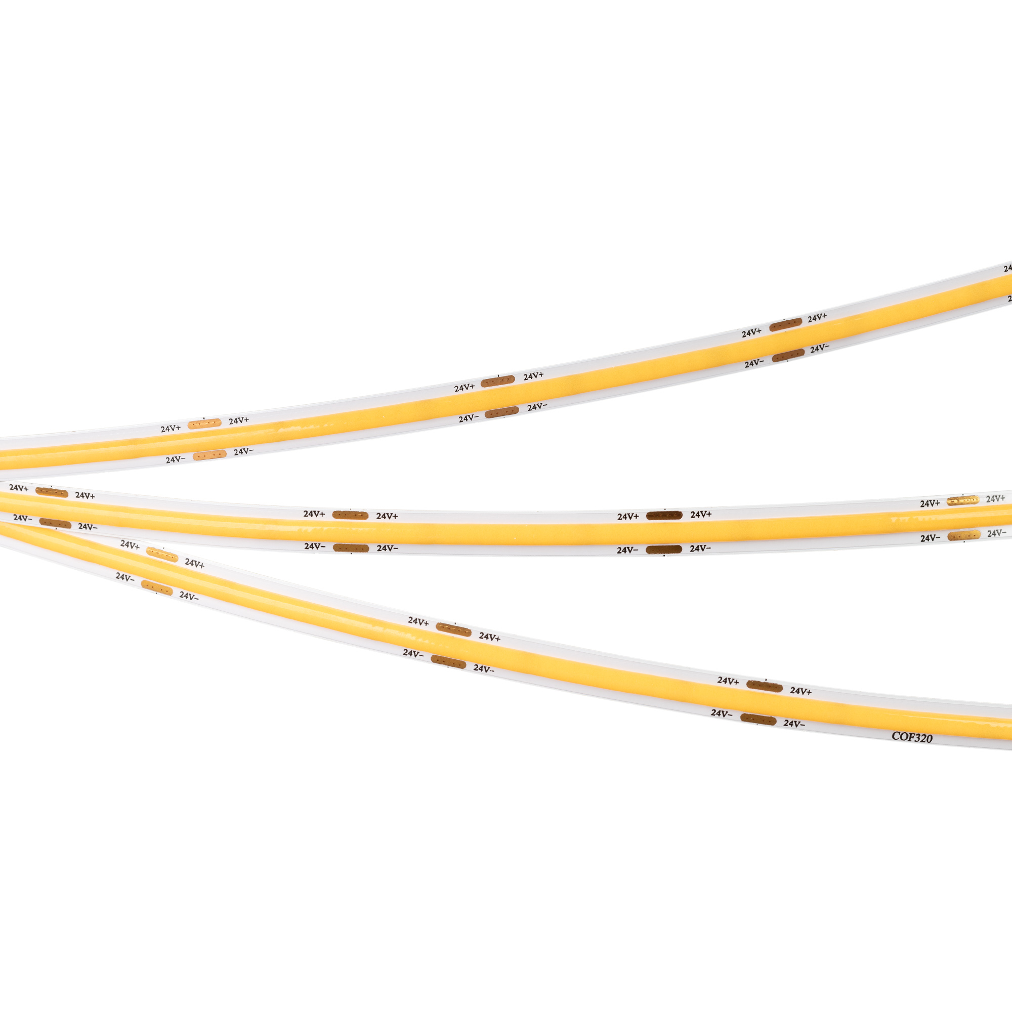 Лента светодиодная 8 Вт/м 24В IP20 4000K 320LED/м COB-X320-8mm CSP 5 м