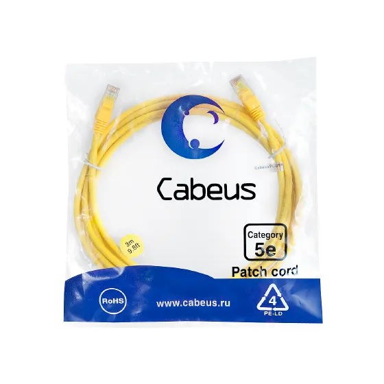 PC-UTP-RJ45-CAT.5E-3M-YL-LSZH