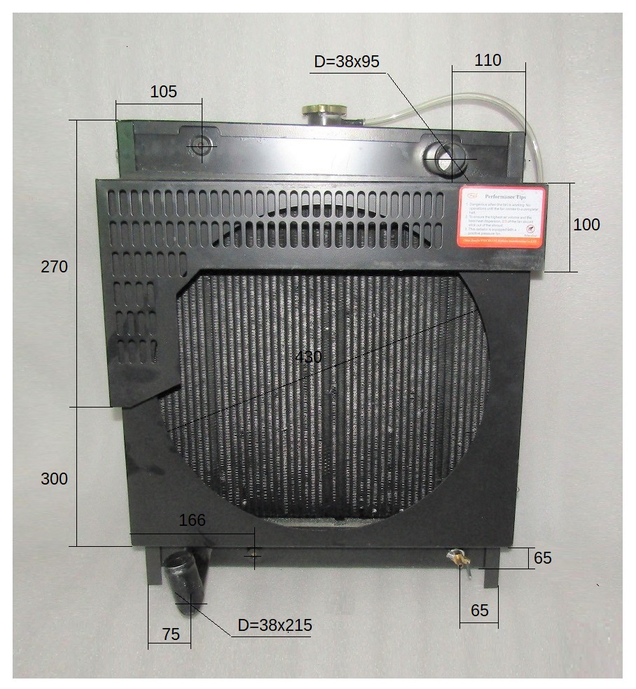 Радиатор охлаждения Ricardo Y485BD; TDК 14,17 4L/Radiator assembly