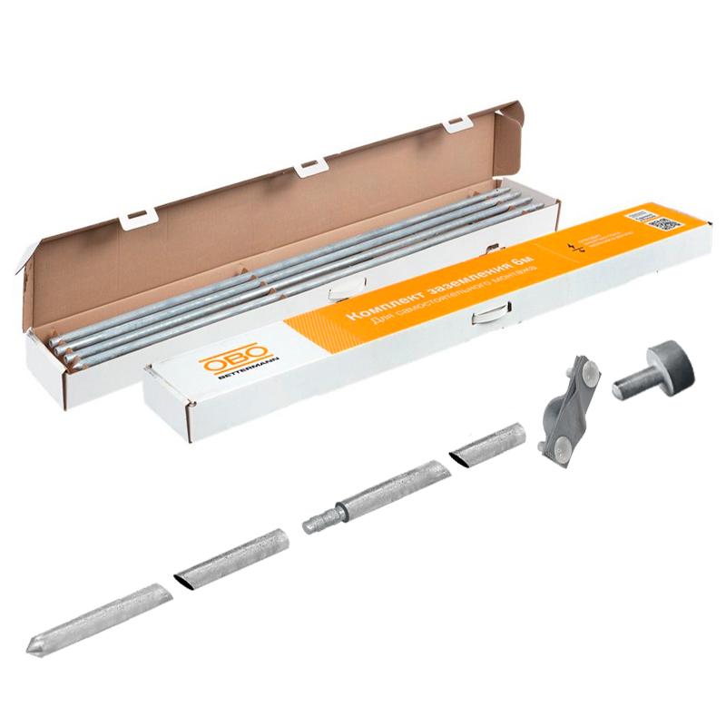 Комплект заземления безмуфтовый D16 мм, 6 м, FT (EK 219 16 6 ST FT)