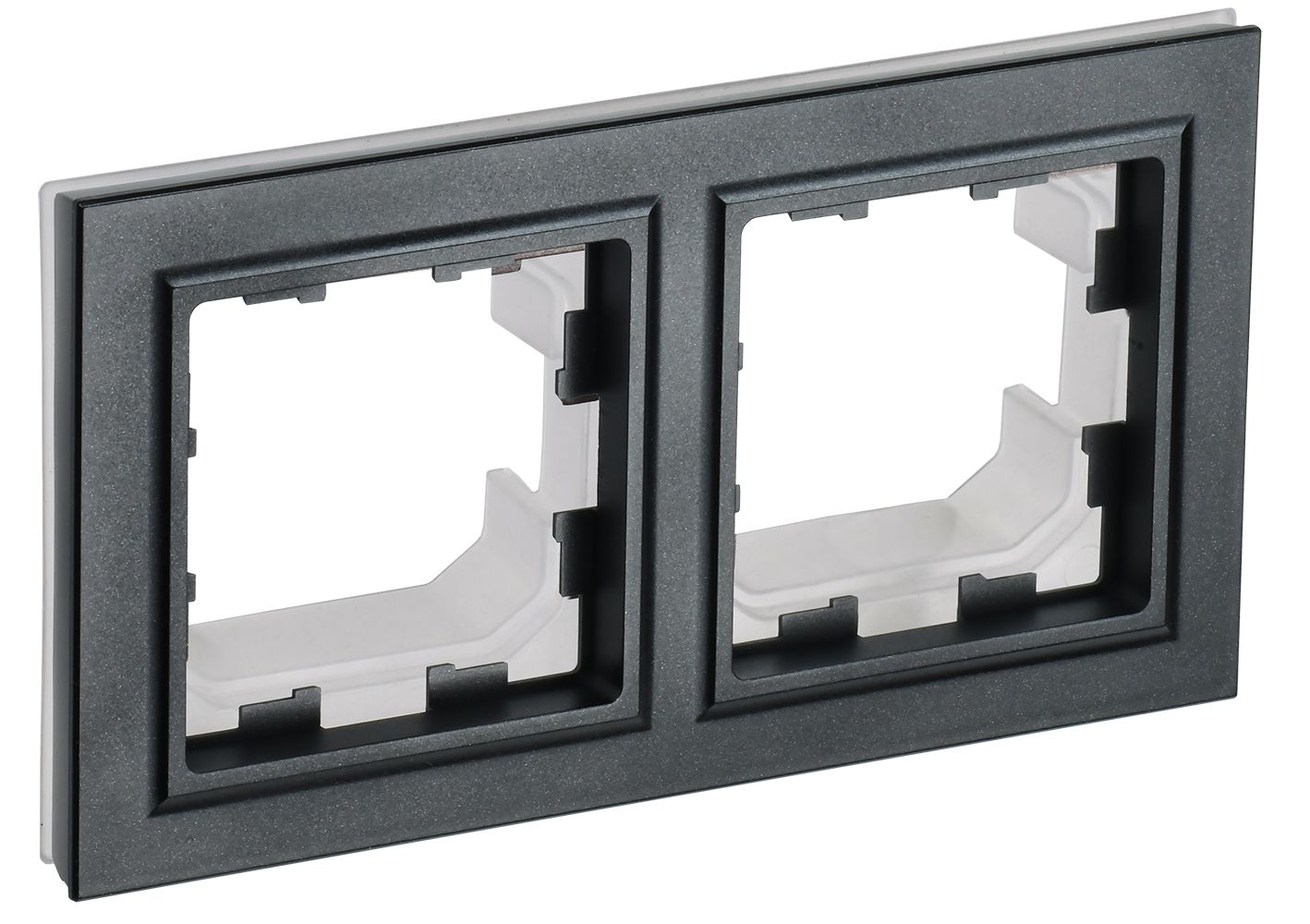 BRITE Рамка 2-местная IP44 РУ-2-БрЧ-44 черный