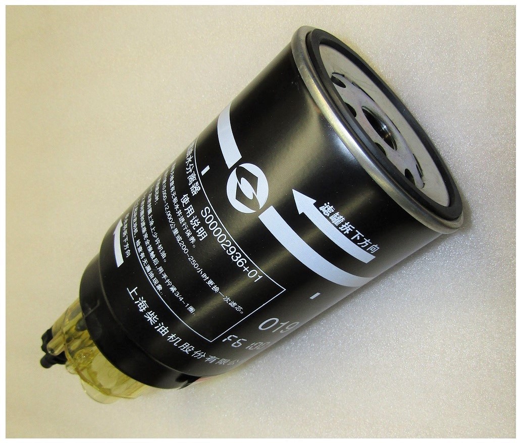 Фильтр топливный сепаратор в сборе с колбой SDEC SC25G690D2 TDS 459 12VTE/Fuel filter S00002936+01/S00002937