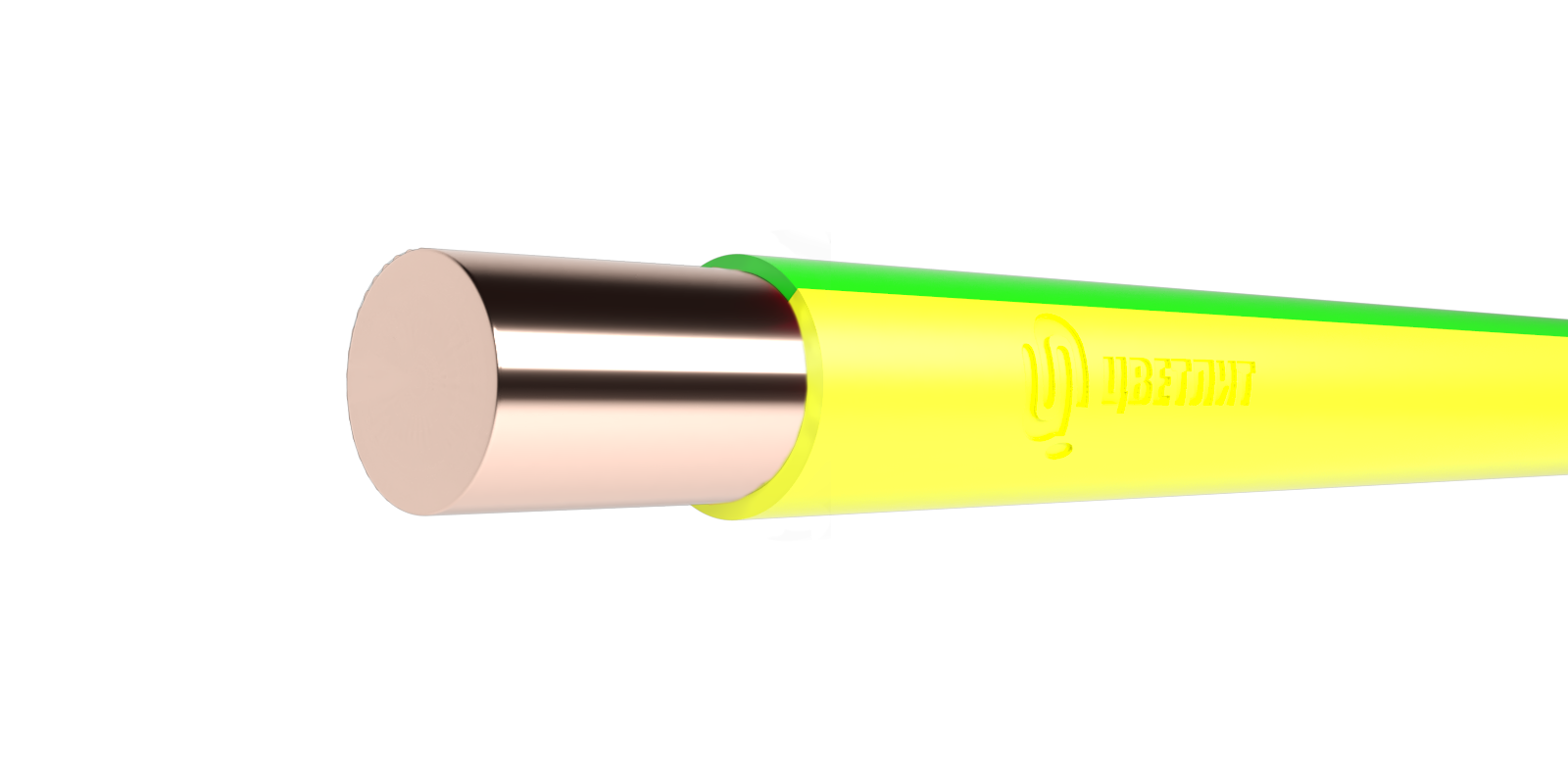 Провод силовой ПуВнг(A)-LS 1х1,5 зелено-желтый тртс
