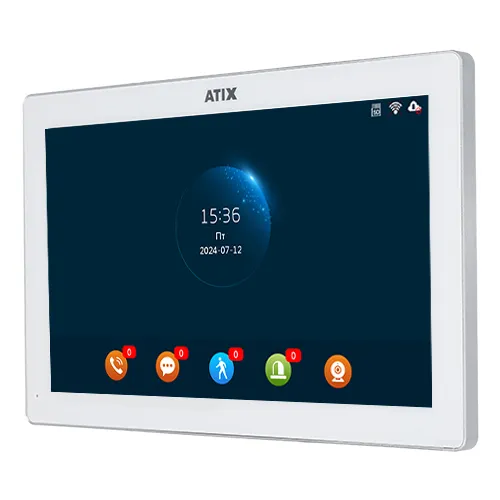 Монитор домофона ATIX AT-I-M1012F/IW White