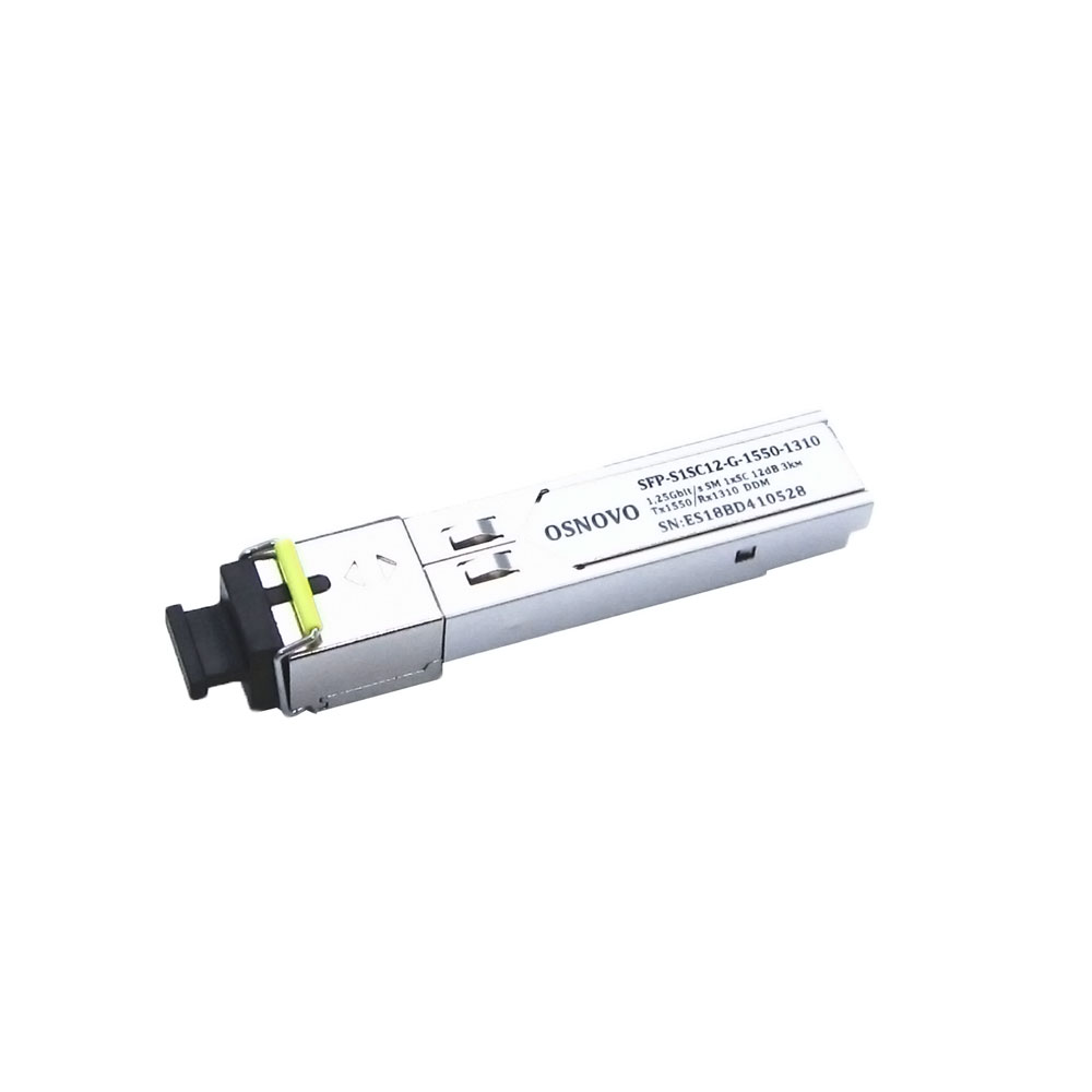 Модуль SFP 1хSC, 1.25 Гб/c, 12 дБ, DDM Tx:1550/Rx:1310 нм, до 3 км
