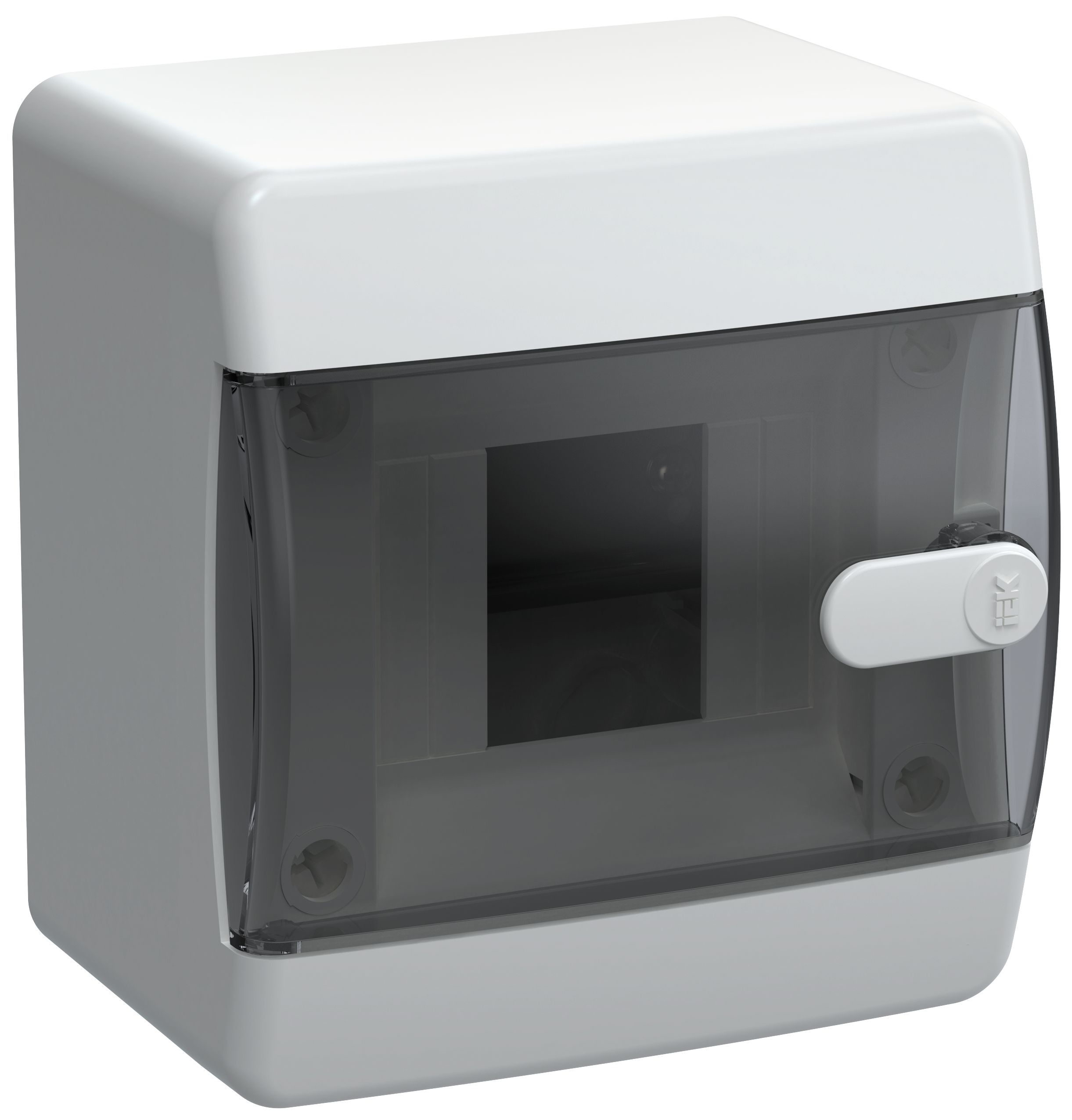 Compact Корпус пластиковый ЩРН-П-4 IP41 черная прозрачная дверь UNION