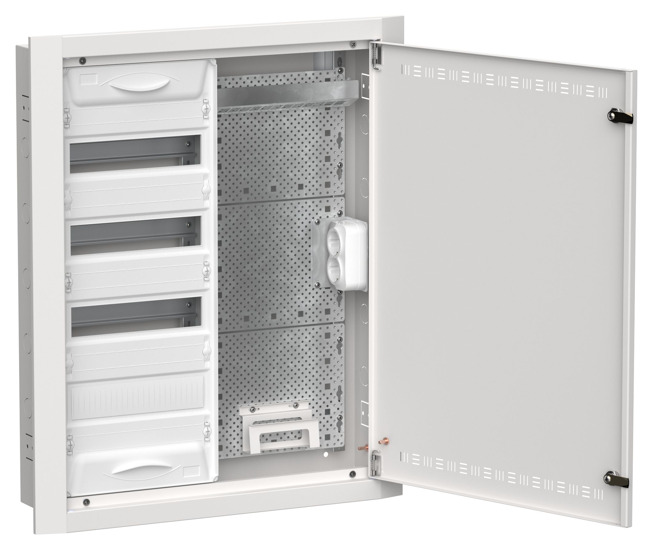 TITAN 5 Корпус комбинированный ЩРв-48 (2х48) 755х625х130мм IP30 белый