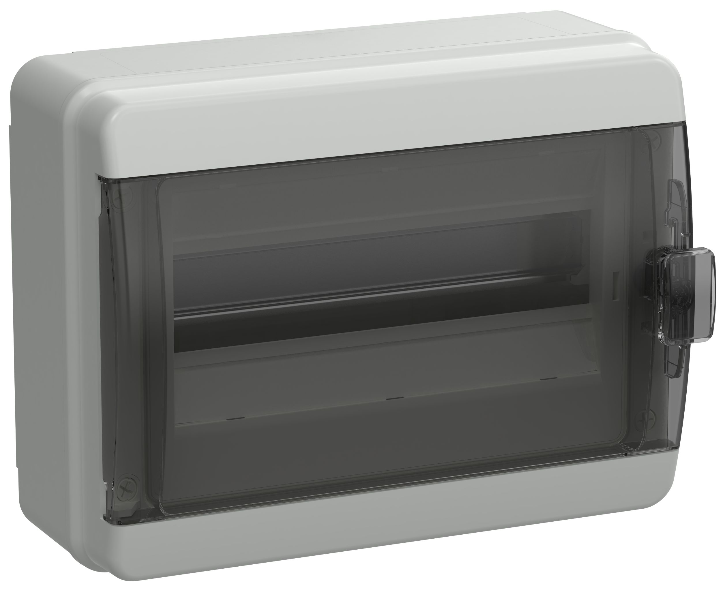 Корпус пластиковый КМПн-12 IP65 черная прозрачная дверь TEKFOR