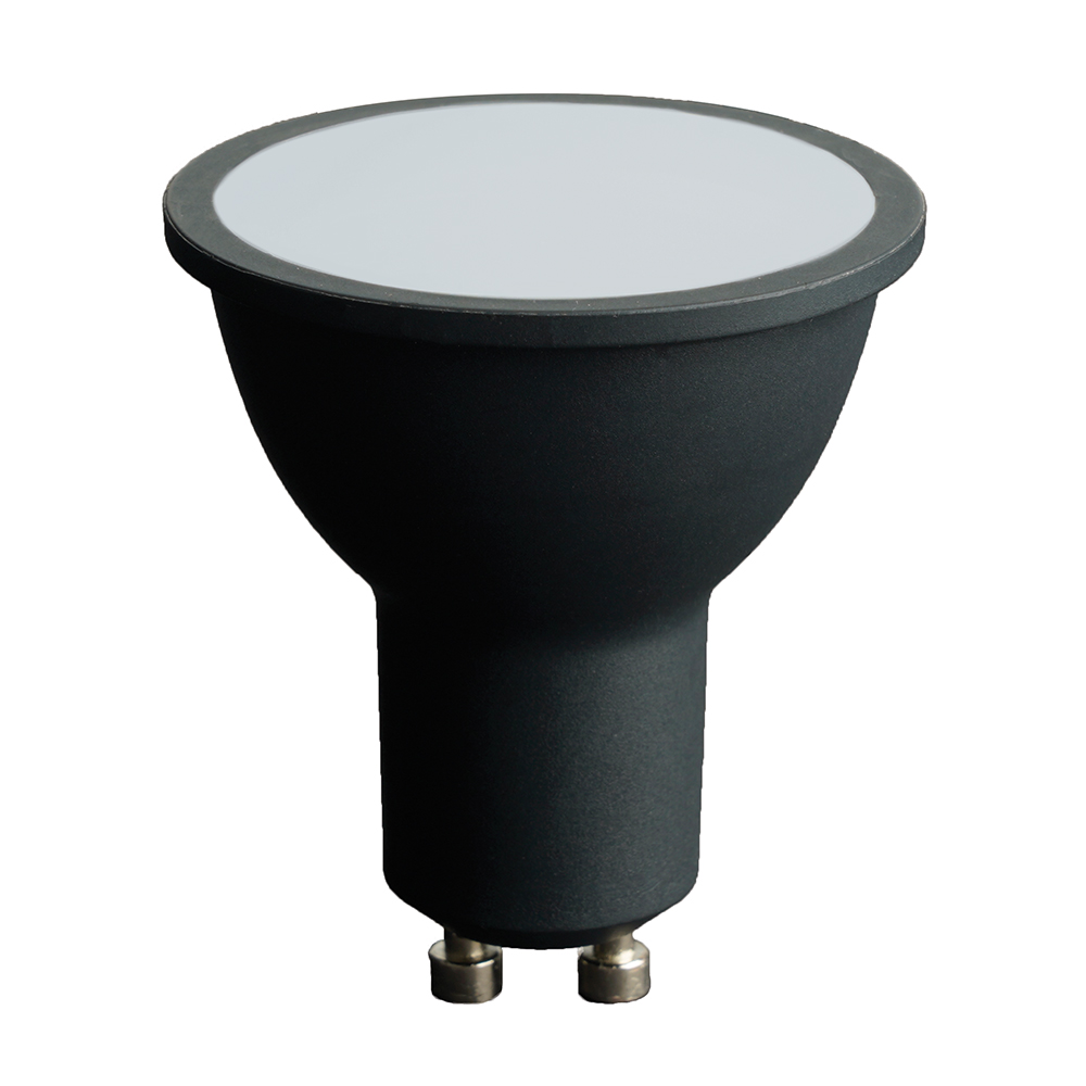 Лампа светодиодная LED 8вт 230в GU10 белый черный корпус .PRO