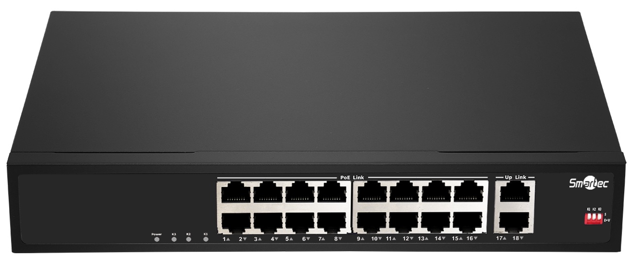 Коммутатор с питанием по PoE Smartec ST-NS316MB-GD