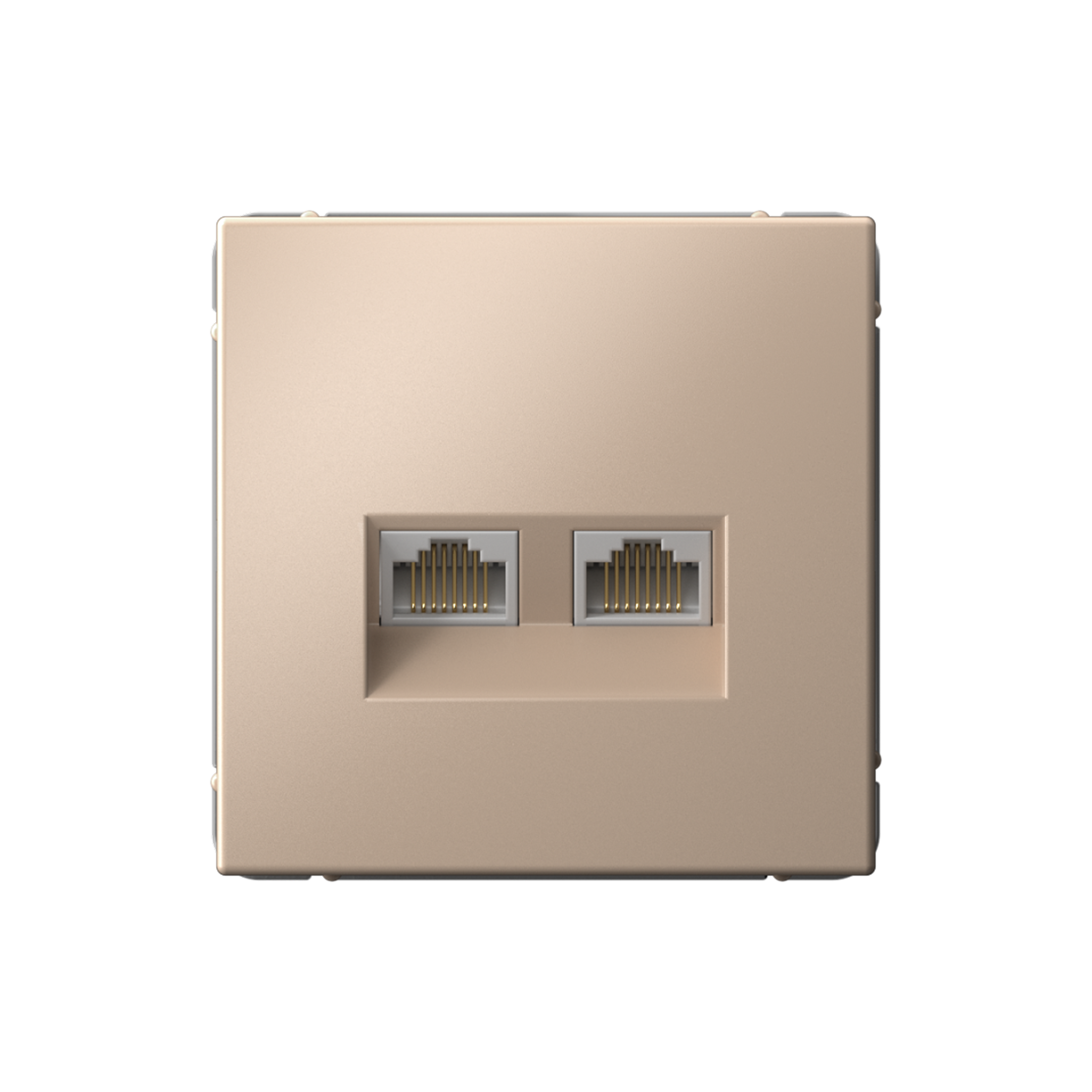 ARTGALLERY розетка двойная компьютерная RJ45+RJ45, кат. 5е, механизм, песочный