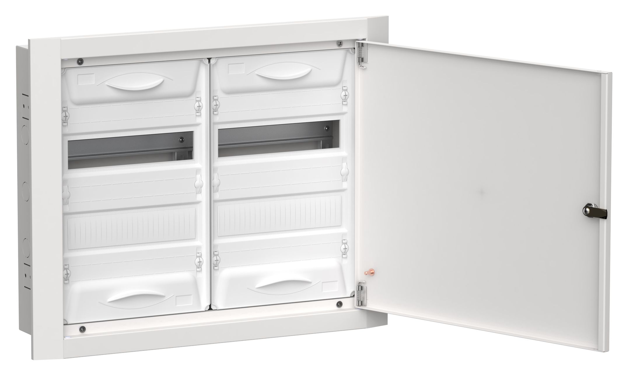 Корпус металлический ЩРв-48 (2х24) 505х625х130мм IP31 белый (одна дверь) TITAN 5