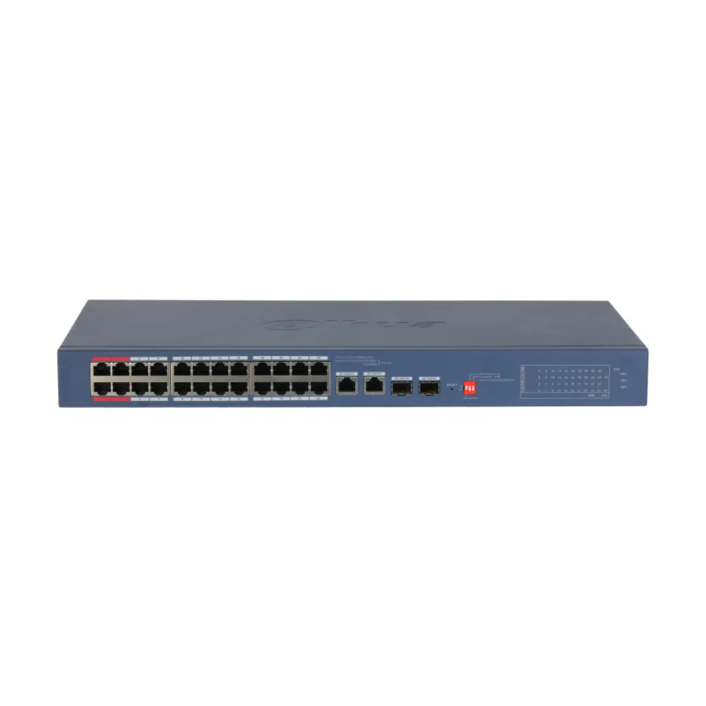 24-портовый гигабитный PoE коммутатор Dahua DH-CS4226-24ET-240-V2 с функцией облачного управления