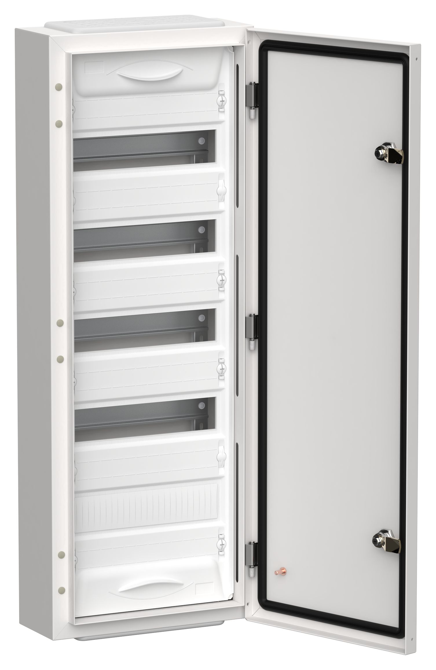 Корпус металлический ЩРн-60 (1х60) 835х310х140мм IP54 белый (одна дверь) TITAN 5