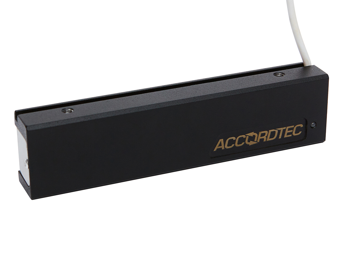 ML-200K-3 Premium Black с уголком, Электромагнитный замок ACCORDTEC, 200 кг, накладной