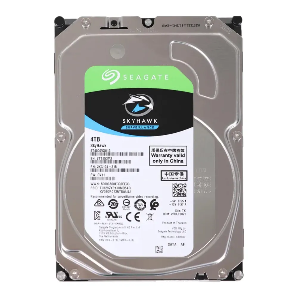 Жесткий диск Seagate Skyhawk ST4000VX013, 4ТБ, HDD, SATA III, 3.5"