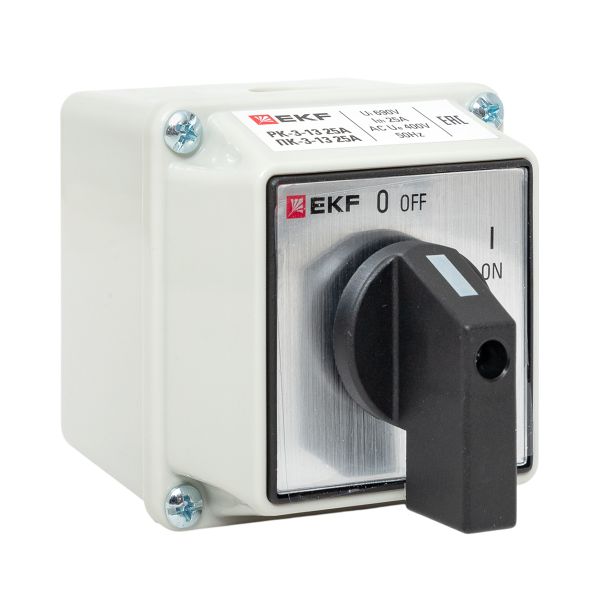 Переключатель кулачковый ПК-3-13 25А 3P вкл-выкл IP65 PROxima