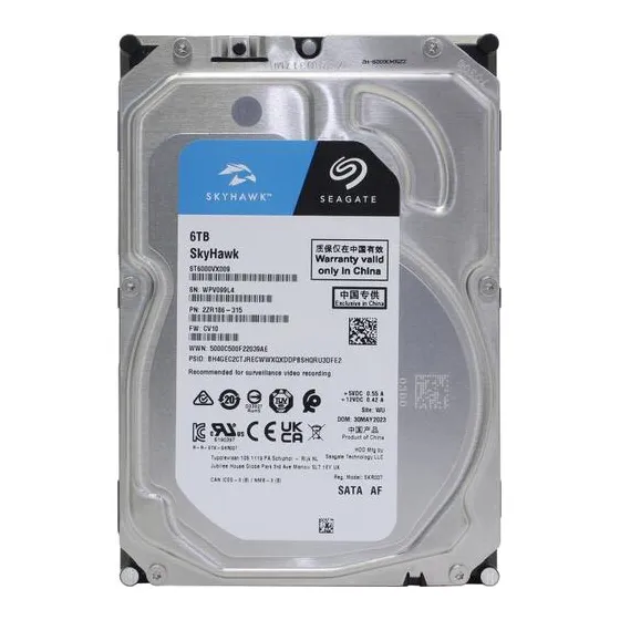 ST6000VX009 Жесткий диск HDD 6TB Seagate SkyHawk