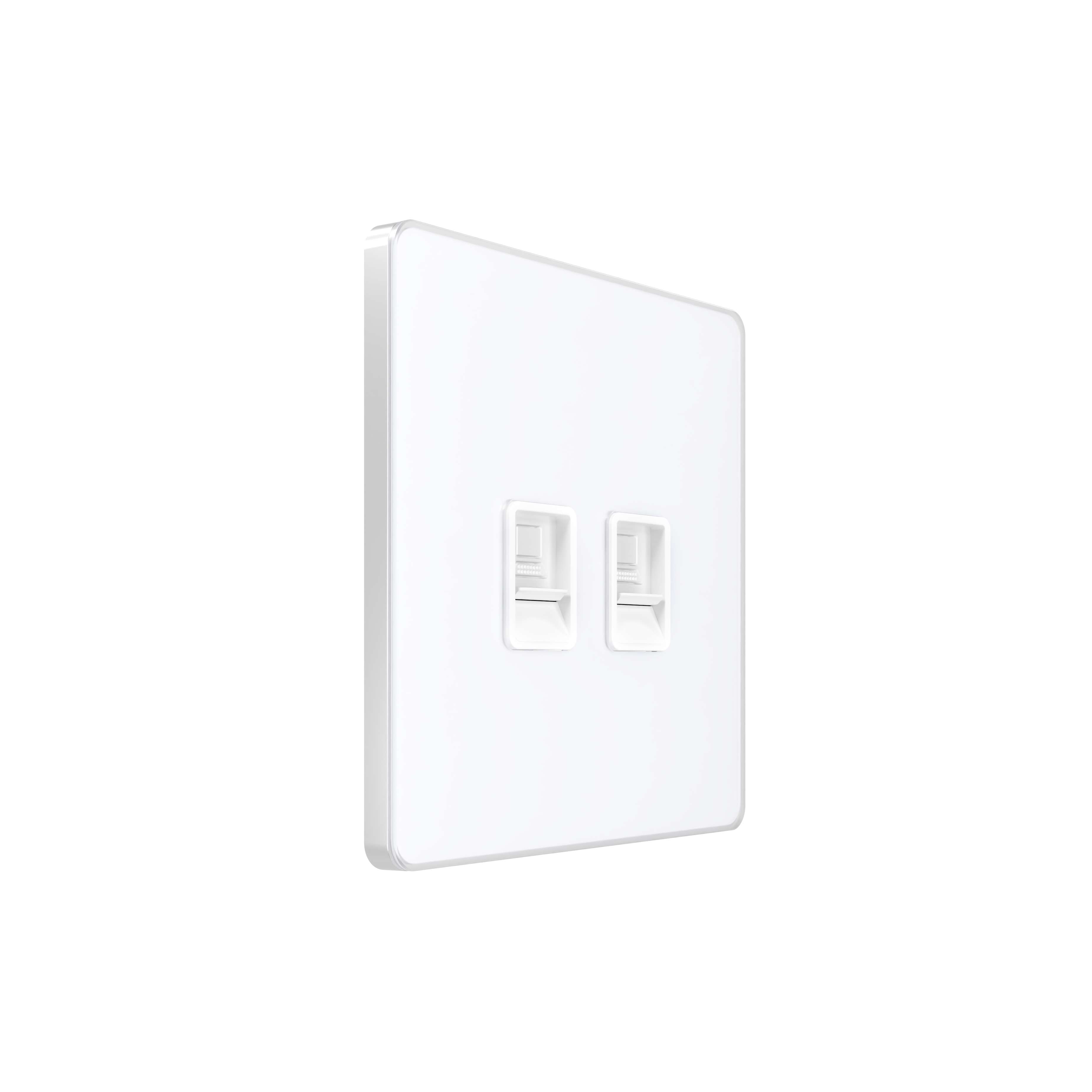 Розетка информационная С/У RJ-45 кат.5e 2-я, Арктический лед , Systeme Infinity