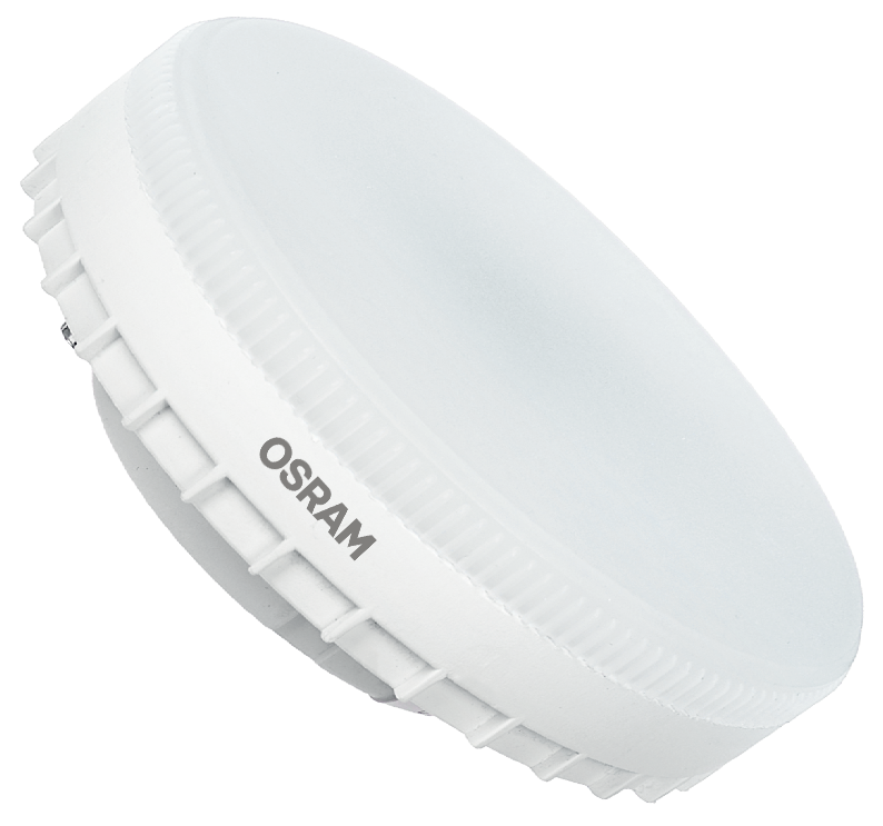 Лампа светодиодная LED 10Вт GX53 2700К 1000Лм CRI95 таблетка 170-250В (замена 100Вт) OSRAM матовый рассеиватель