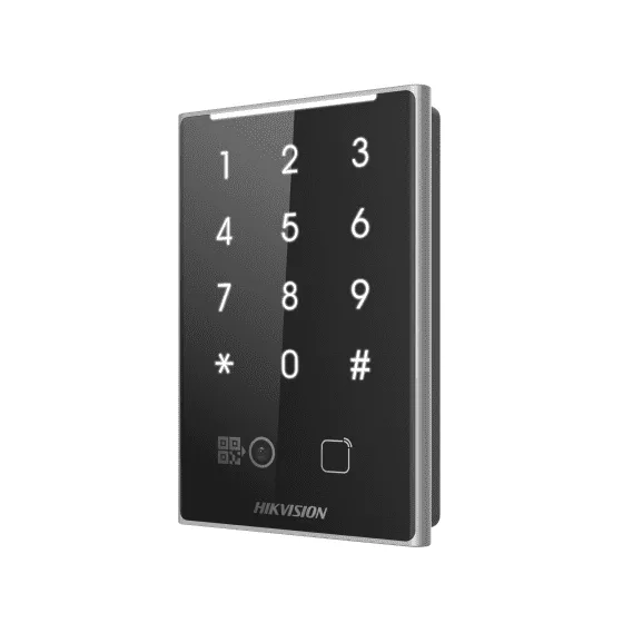 DS-K1109DKFB Считыватель Desfire, Mifare 1, Felica карт с поддержкой Bluetooth/Отпечатков пальца/ПИН-кодов