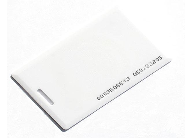 Карта Mifare Clamshell с прорезью, c печатью ID номера