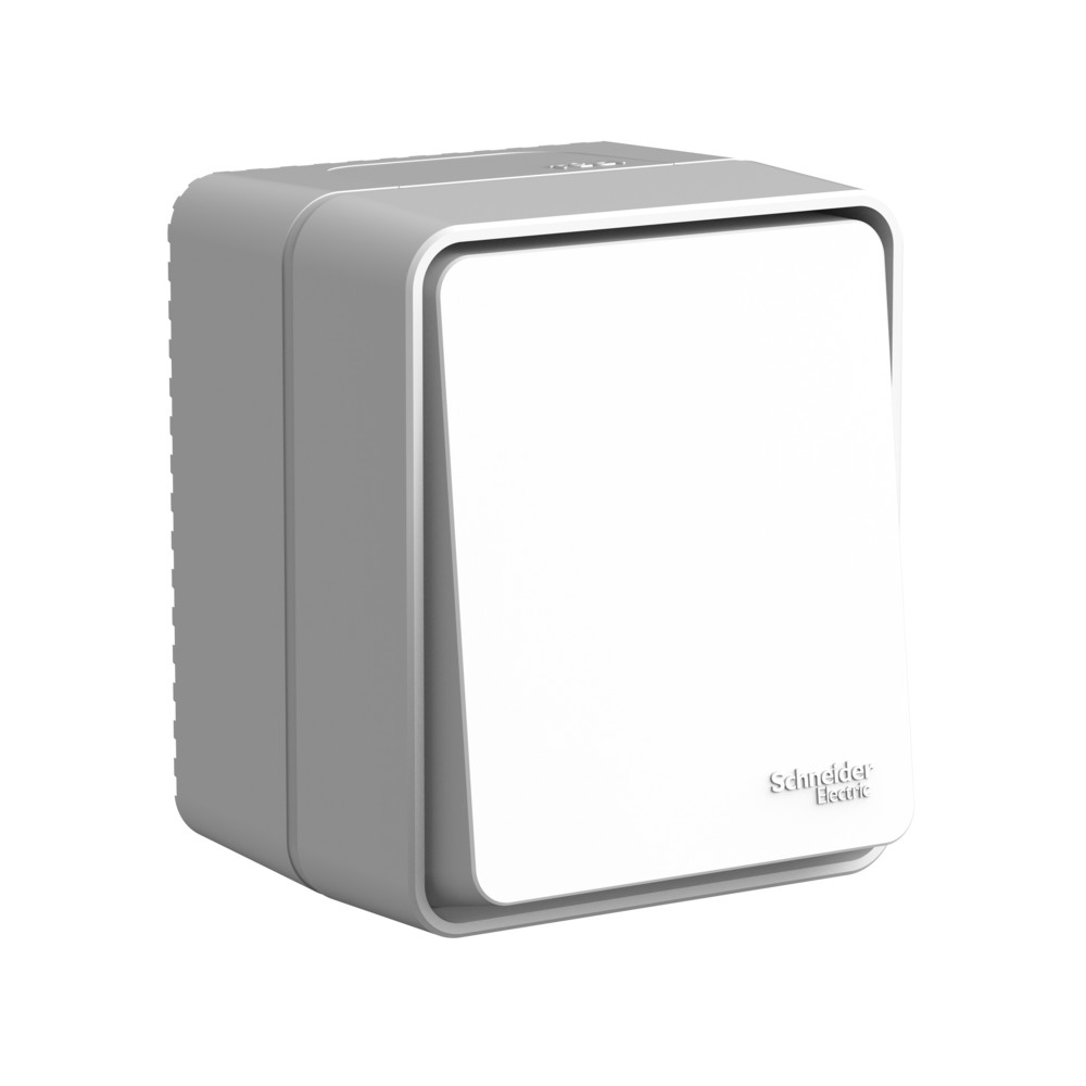 AtlasDesign PROFI IP54 открытой установки 1-клавишный переключатель 10 АХ, серый