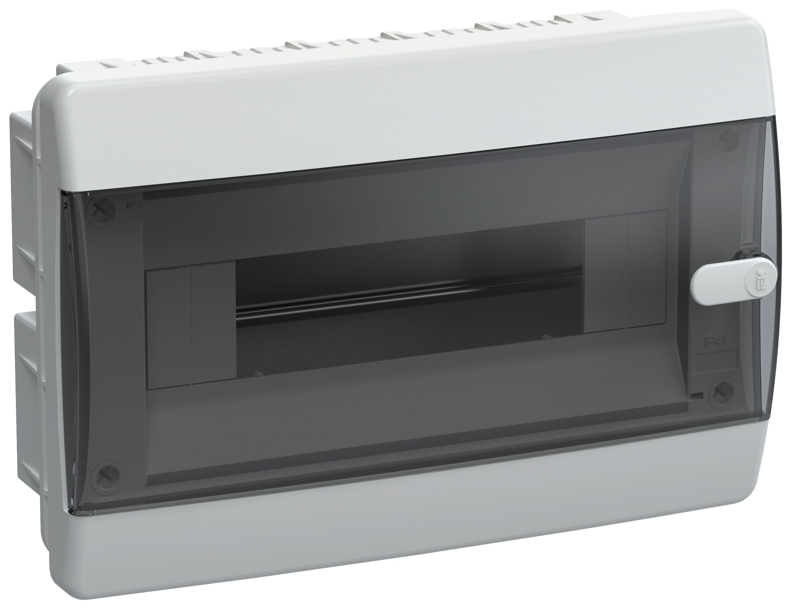 Compact Корпус пластиковый ЩРВ-П-12 IP41 черная прозрачная дверь UNION