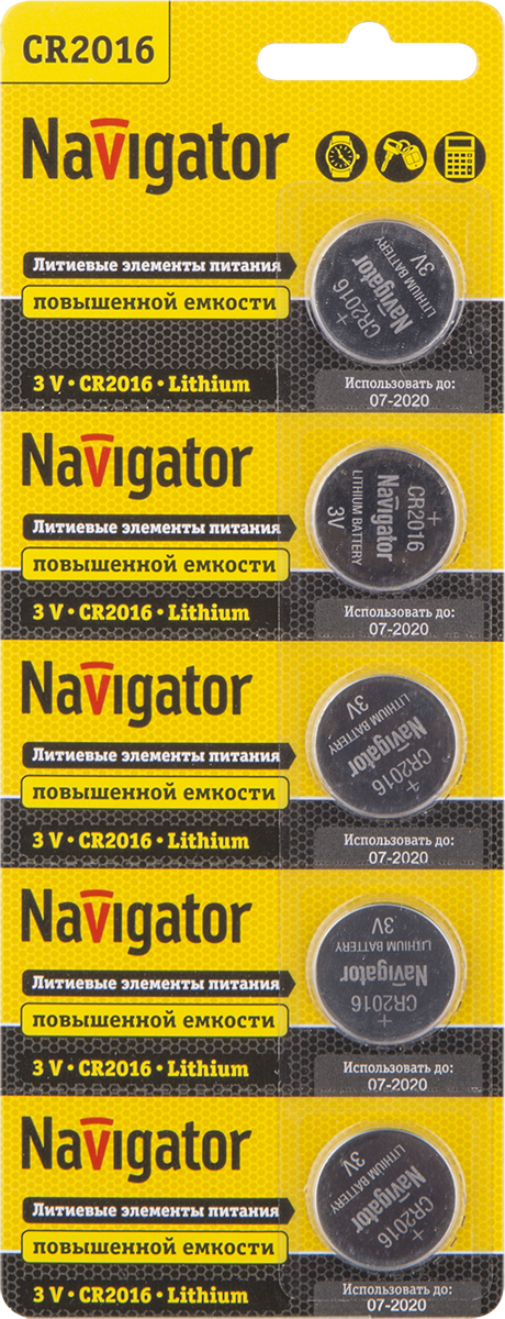 Батарейка NBT-CR2016-BP5