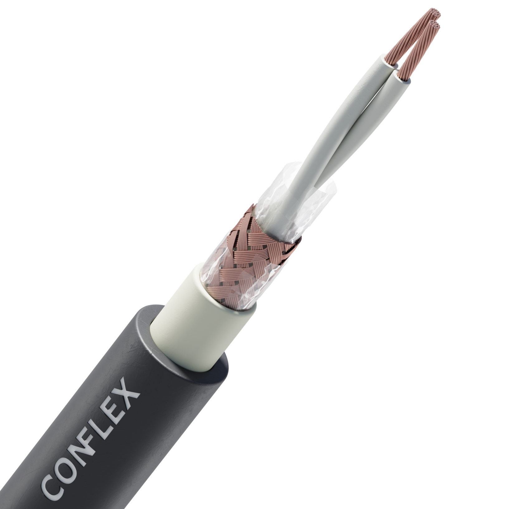 Кабель монтажный CONFLEX МКЭШВнг(А)-LS 2х0,75 тртс