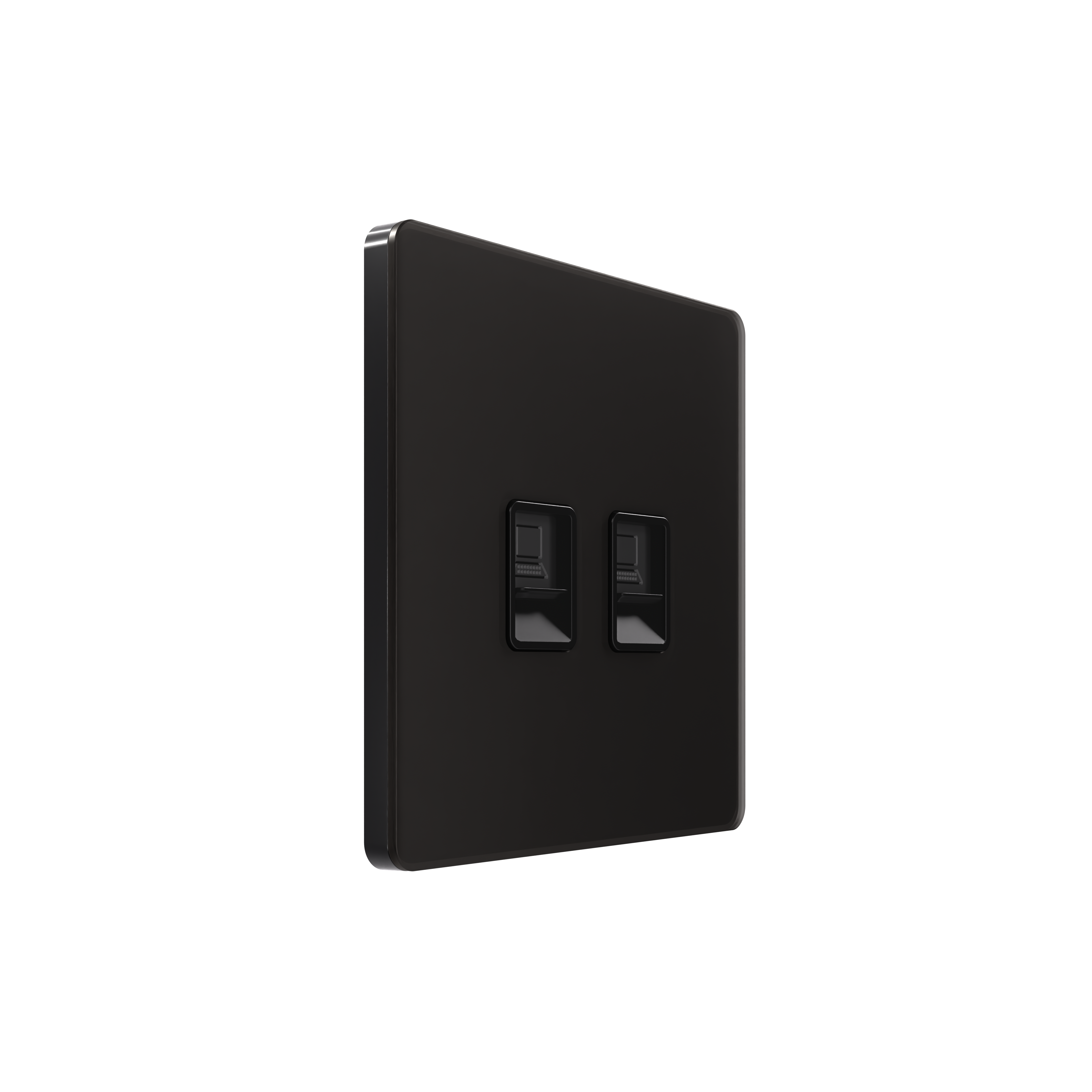 Розетка информационная С/У RJ-45 кат.5e 2-я, Полярная ночь , Systeme Infinity