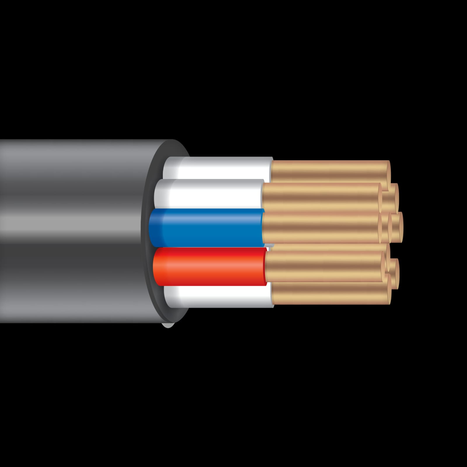 Кабель контрольный КВВГнг(А)-LS 10х0.75 тртс