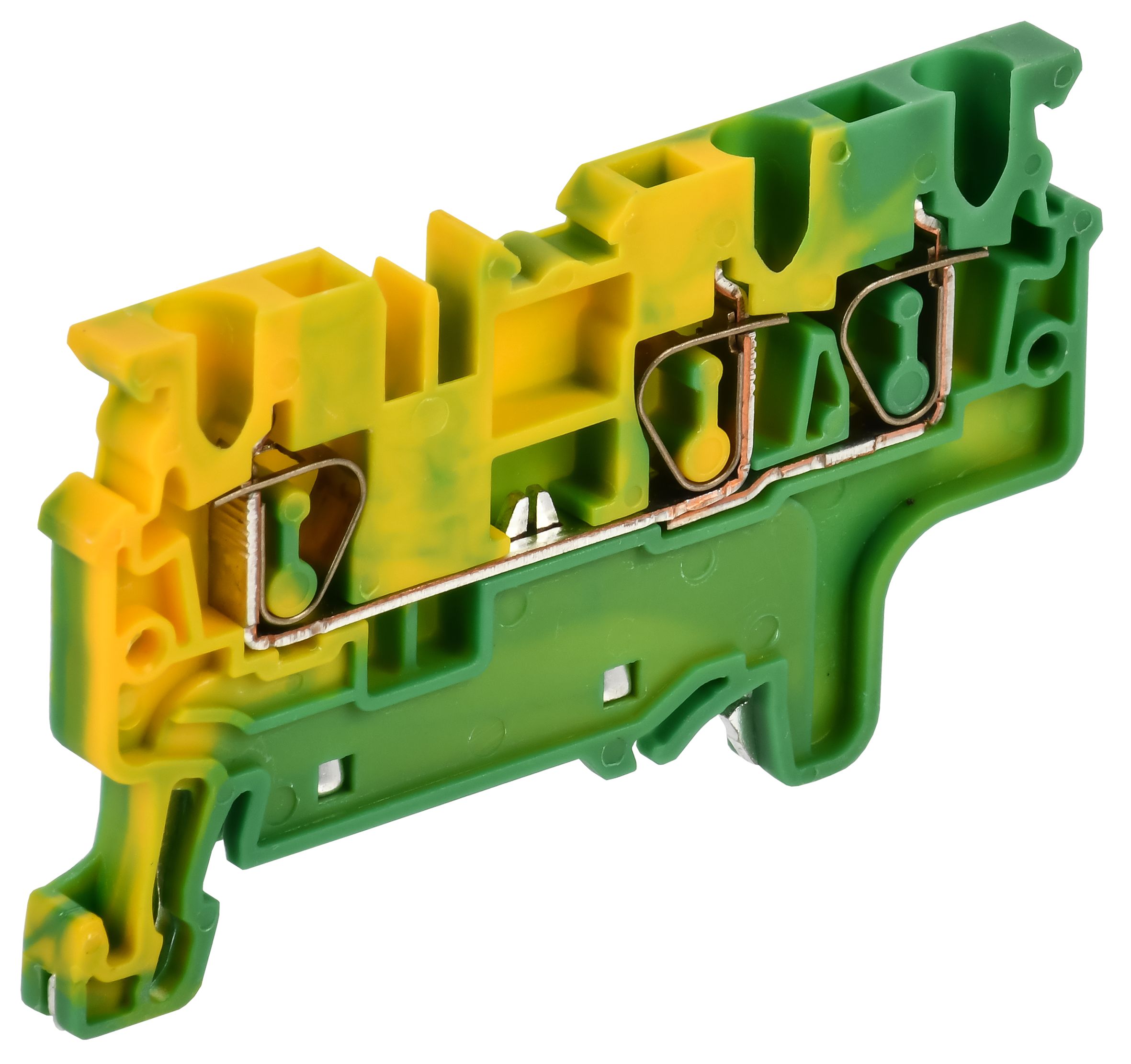ARMAFIX Клемма пружинная CX2.5-3 PE 2,5мм2 трехконтактная заземляющая