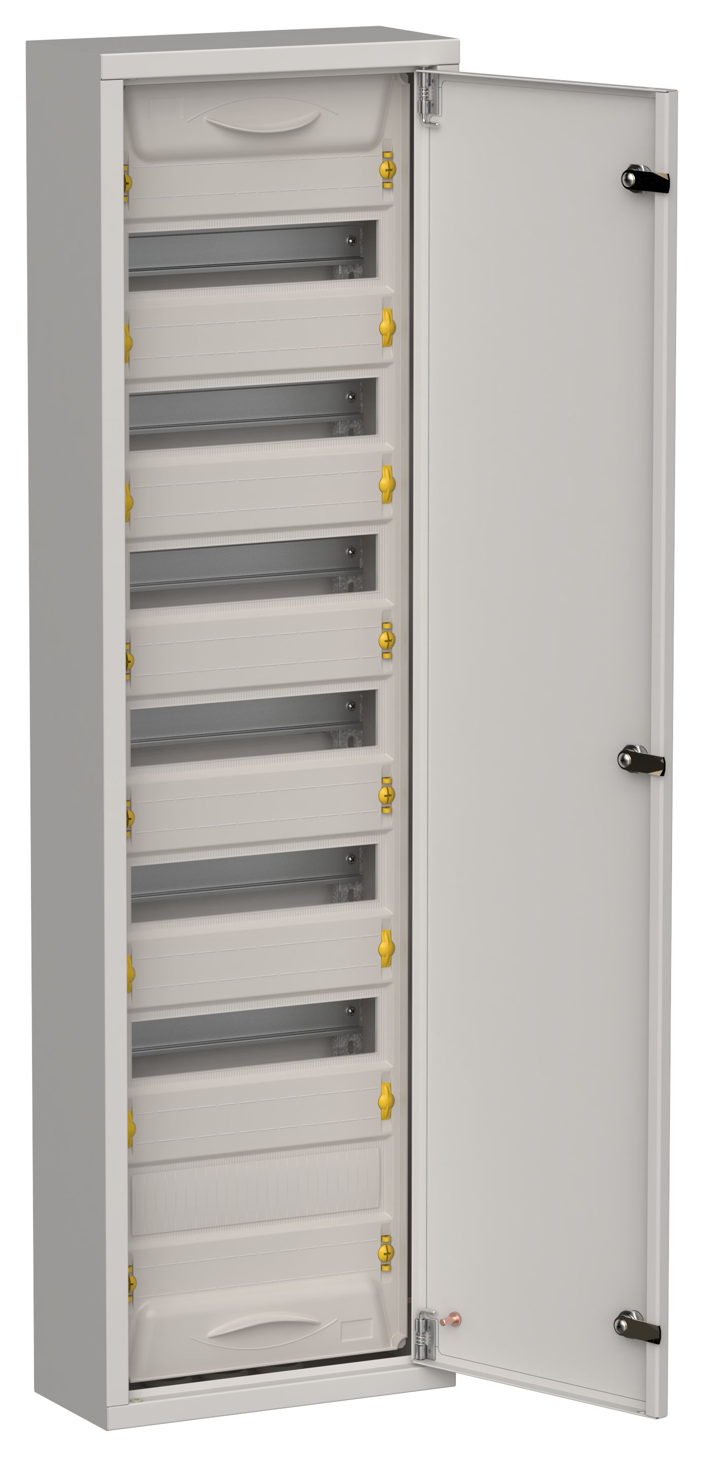 Корпус металлический ЩРн-84 (1х84) 1085х310х140мм IP31 серый (одна дверь) TITAN 5