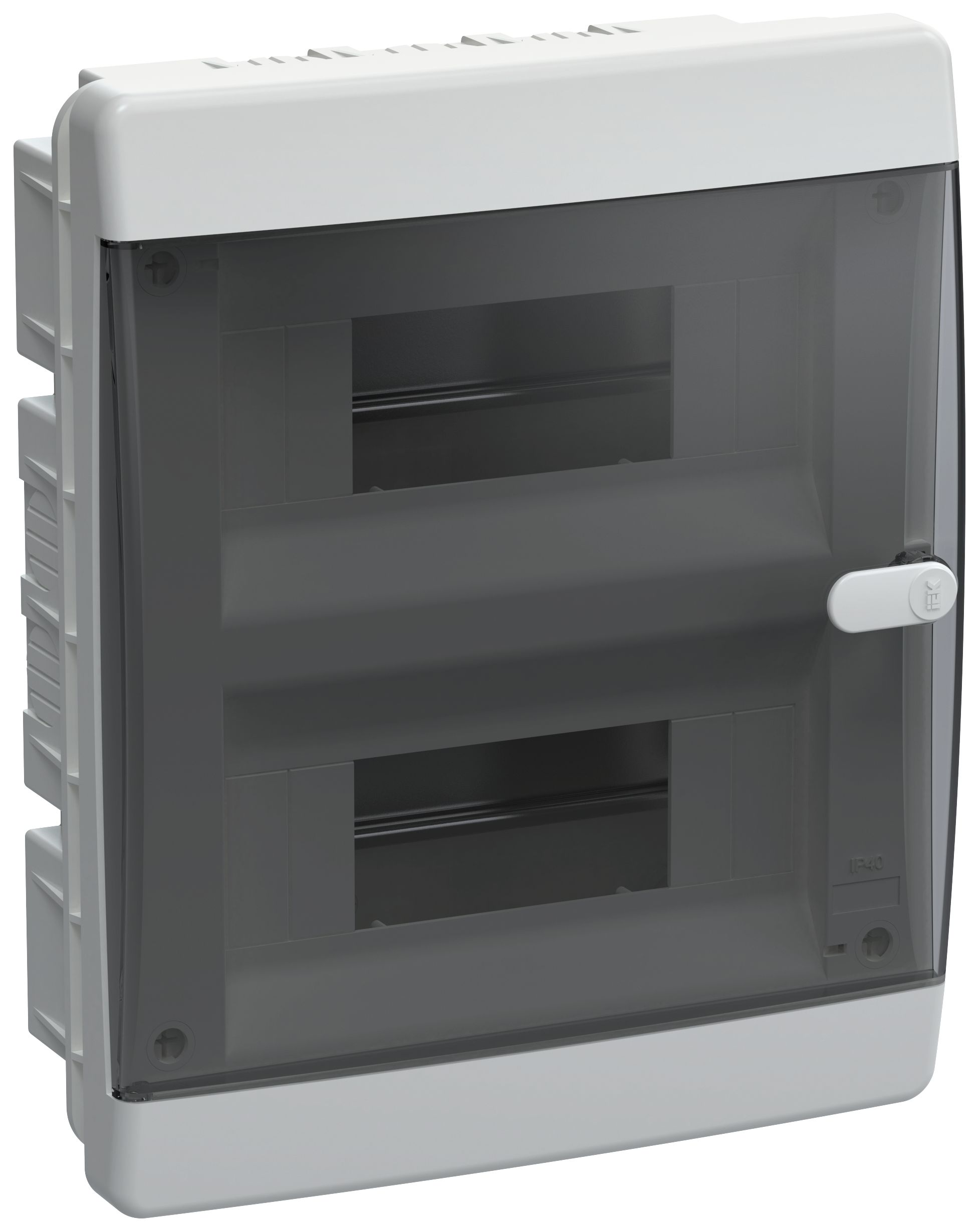 UNION Compact Корпус пластиковый ЩРВ-П-18 IP41 черная прозрачная дверь