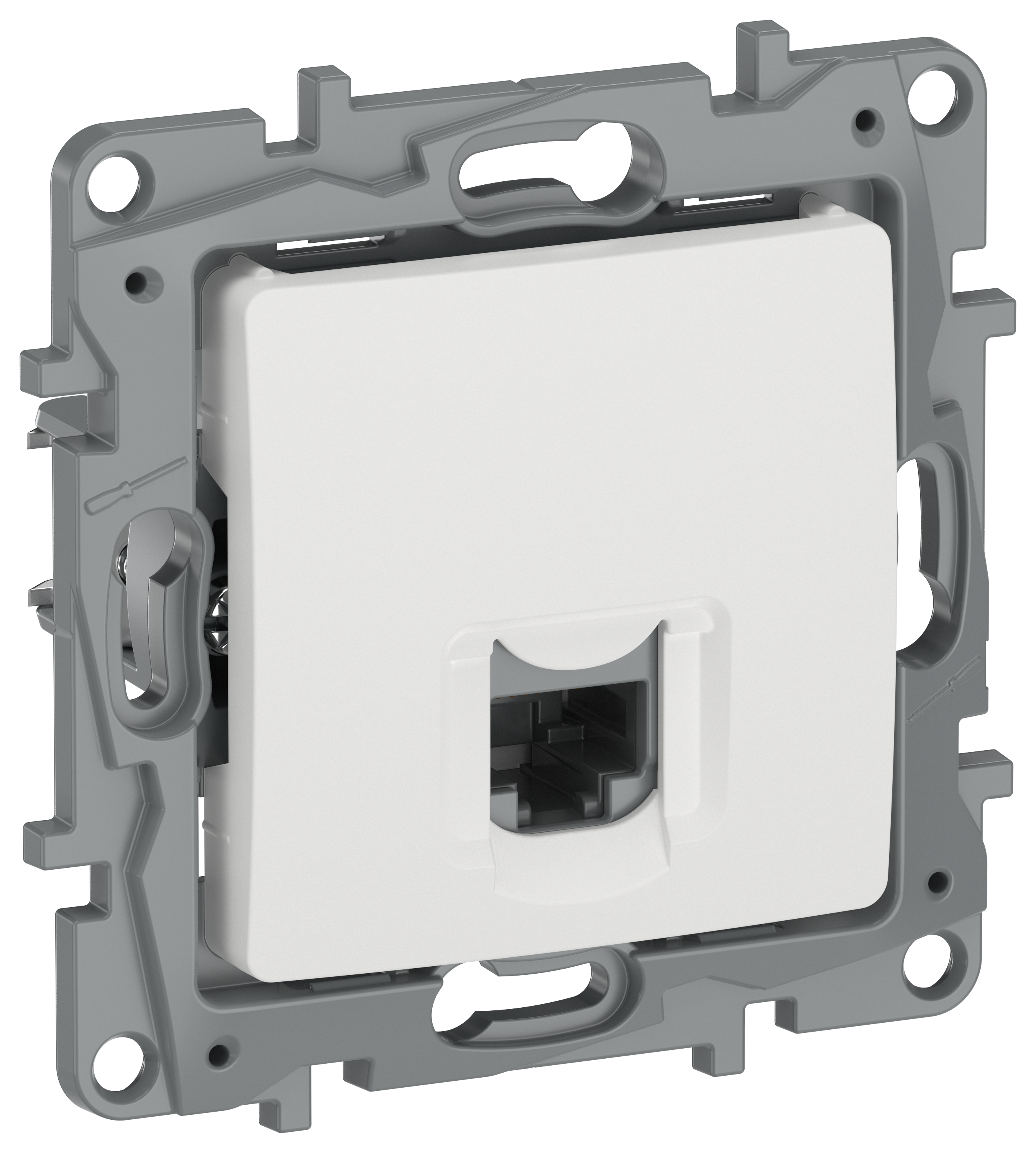 IEKETIKA Розетка компьютерная RJ45 категория 5Е UTP 6710411 молочный