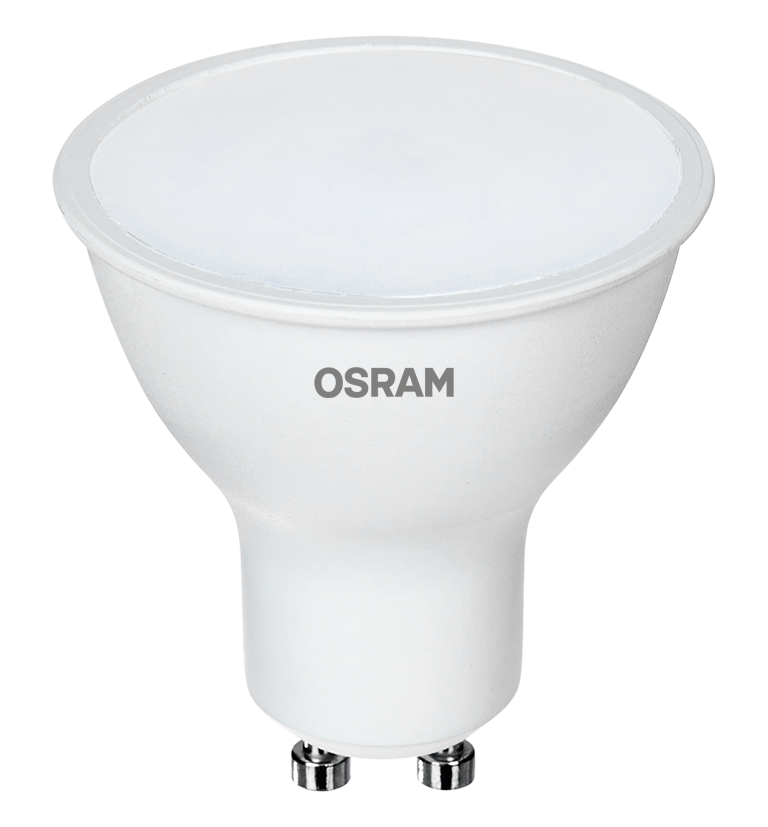 Лампа светодиодная LED 7Вт GU10 4000К 700Лм CRI95 спот 170-250В (замена 75Вт) OSRAM матовый рассеиватель