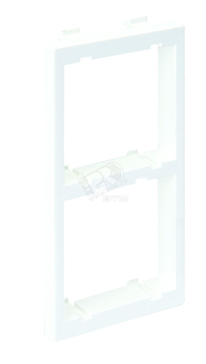 Connect Адаптер вертикальный на 2 модуля K45 45х45мм CIMA-модуль 52x108 мм SC белый