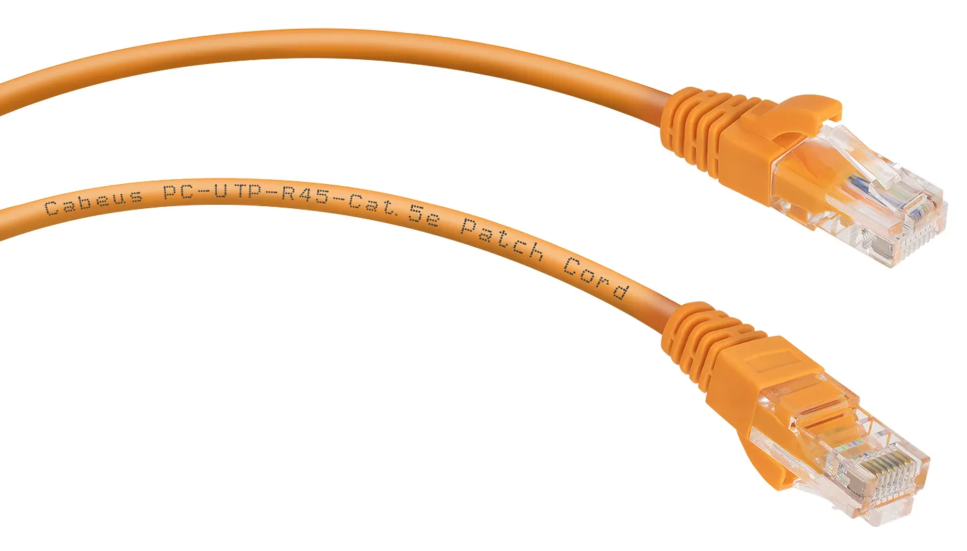 Патч-корд Cabeus PC-UTP-RJ45-Cat.5e-0.15m-OR
