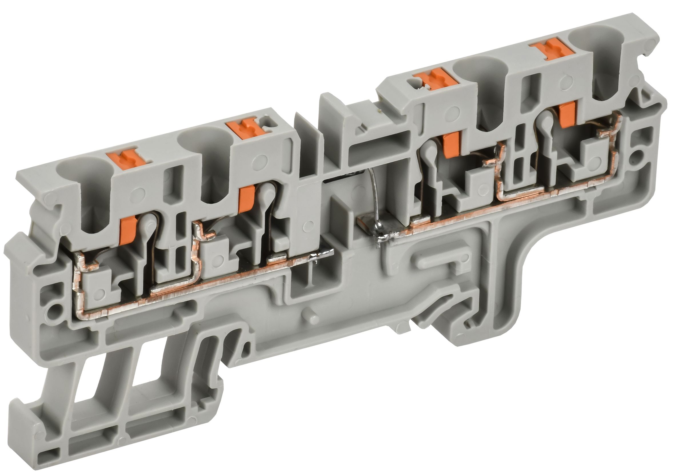 ARMAFIX Колодка клеммная CP4/4(E)D2 4х-проводная Push In с встроенным диодом